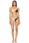  Trajes de baño y pareos para mujer | Lovers + Friends Kimo Braguita triangular en contraste blanco y negro