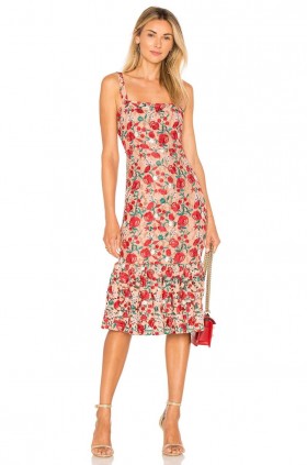  Vestidos de mujer | Lovers + Friends Under The Stars Midi Nude oscuro