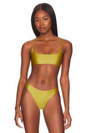  Trajes de baño y pareos para mujer | Top color chartreuse de Lovers + Friends On Your Side
