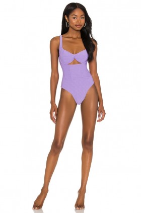  Trajes de baño y pareos para mujer | Lovers + Friends Seychelle Traje de baño de una pieza Morado
