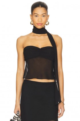  Blusas para mujer | Blusa Mariah de Lovers + Friends, color negro