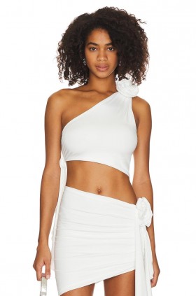  Tops de mujer | Top Cordelia blanco de Lovers + Friends X Maggie Macdonald