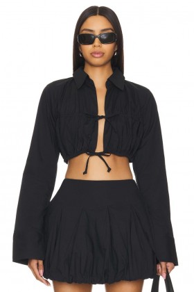  Tops de mujer | Top Valerie negro de Lovers + Friends X Maggie Macdonald