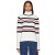 Suéteres y prendas de punto para mujer | Jersey de cuello alto Lovers + Friends Océane a rayas negras y rojas