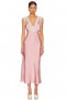 Dámské šaty | Lovers + Friends Jordan Midi Dress Baby Pink