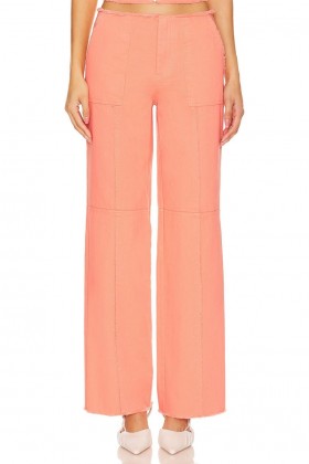  Dámské kalhoty | Lovers + Friends X Anja Dujaković Bruna Pant Soft Orange