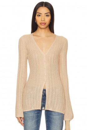 Dámské svetry a pleteniny | Lovers + Friends Julita Cardigan taupe
