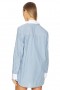 Dametoppe | Lovers + Friends Alice Oversized Top Himmelblå & Hvid