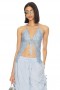  Dametoppe | Lovers + Friends Arian Halter Tie Top Periwinkle Blue