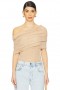  Dametoppe | Lovers + Friends Gerda Off The Shoulder Top Havrefarvet