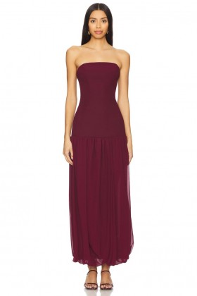  Kjoler til kvinder | Lovers + Friends Laken Kjole Maroon