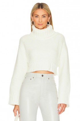  Dametrøjer og strikvarer | Lovers + Friends Feya Cropped Pullover Elfenben
