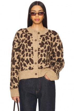 Dametrøjer og strikvarer | Lovers + Friends Florent Cardigan Leopard