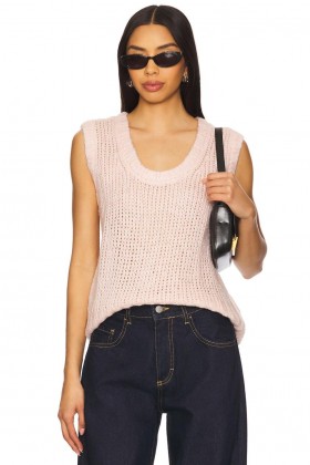  Dametrøjer og strikvarer | Lovers + Friends Poppie sweatervest lyserød