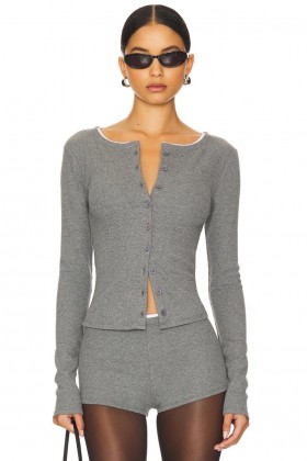  Dametoppe | Lovers + Friends Darby Cardigan Mørkegrå