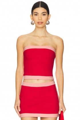  Dametoppe | Lovers + Friends Eliza Top Rød & Pink