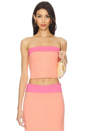  Dametoppe | Lovers + Friends Tulipantop Koral & Pink