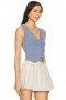  Dames Truien & Breisels | Lovers + Friends Jada Vest Slate Blue