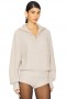  Damestruien en breisels | Lovers + Friends Shivani Zip Sweater Beige