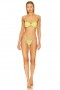  Badpakken en cover-ups voor dames | Lovers + Friends Sun Will Shine Top Acid Yellow