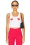  Dames Tops | Lovers + Friends Hearts Tank Wit