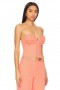 Dames Tops | Lovers + Friends X Anja Dujaković Bruna Bustier Top Zacht Oranje