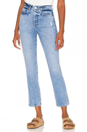  Dames Denim | Lovers + Friends Reece High Rise Slim Straight Harland