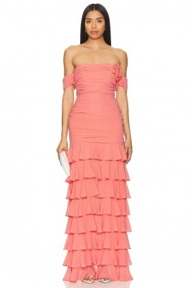  Damesjurken | Lovers + Friends Elora Gown Koraal