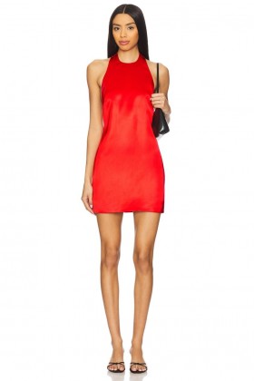  Damesjurken | Lovers + Friends Hannah Minijurk Kersenrood