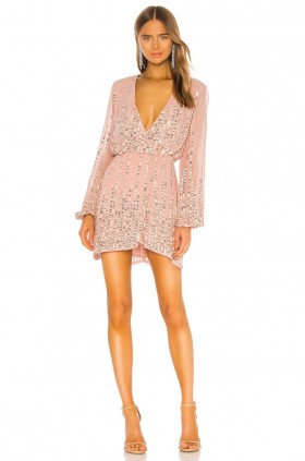  Damesjurken | Lovers + Friends Poppy Minijurk Blush