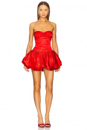  Damesjurken | Lovers + Friends Poppy Mini-jurk Kersenrood