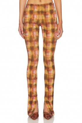  Damesbroeken | Lovers + Friends Mel Pant Bruin Geruit