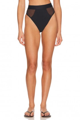  Badpakken en cover-ups voor dames | Lovers + Friends Midnight Ride High Waist Bottom Zwart
