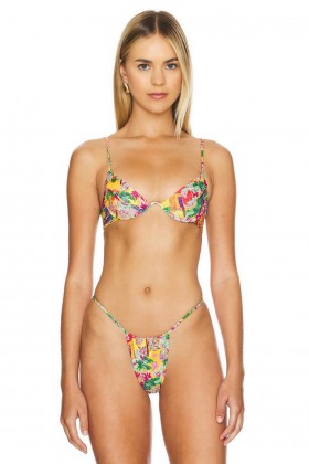  Badpakken en cover-ups voor dames | Lovers + Friends Slow Motion Top Multi Lissabon Strand