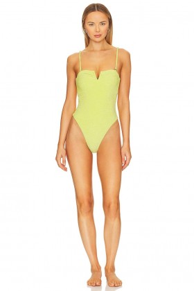  Badpakken en cover-ups voor dames | Lovers + Friends Sun Will Shine One Piece Acid Yellow