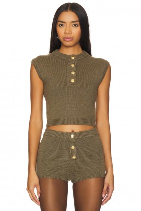  Dames Tops | Lovers + Friends Ayden Top Hunter Green