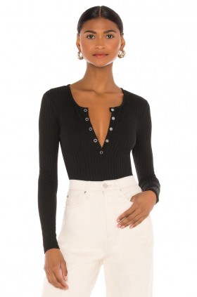 Dames Tops | Lovers + Friends Lina Bodysuit Zwart