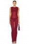  Naisten mekot | Lovers + Friends Clarice Sheer Maxi Dress Burgundy
