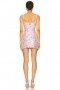  Naisten mekot | Lovers + Friends Maria Sequin Mini Dress hopea ja pinkki