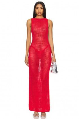  Naisten mekot | Lovers + Friends Violeta Maxi Dress Punainen