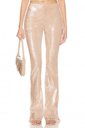  Naisten housut | Lovers + Friends Stevie Sequin Pant Nude Neutral