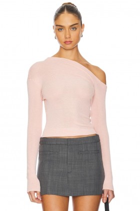  Naisten neuleet ja neuleet | Lovers + Friends Katalina Off The Shoulder -neulepaita, pinkki