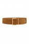  Femme | Ceinture large Lovers + Friends Cognac et Or