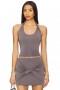  Hauts pour femmes | Lovers + Friends Haut Leah Gris ardoise