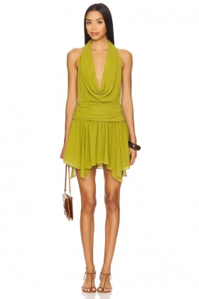  Robes pour femmes | Robe mini demi-longue vert mousse Lovers + Friends