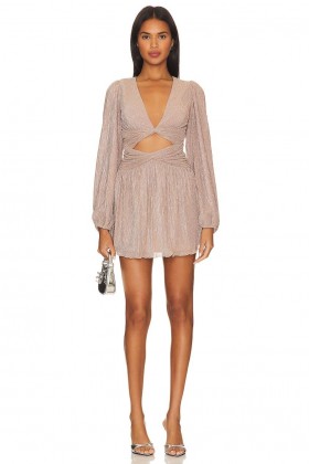  Robes pour femmes | Robe mini Joséphine Lovers + Friends, or rose et argent