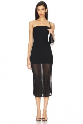  Robes pour femmes | Robe midi Leslie noire de Lovers + Friends