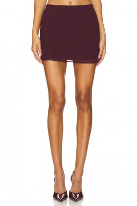 Jupes pour femmes | Mini-jupe Mariah rouge bordeaux de Lovers + Friends