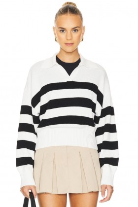  Pulls et tricots pour femmes | Lovers + Friends Pull Allegrina à rayures noires et blanches