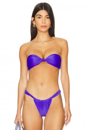 Maillots de bain et paréos pour femmes | Haut « Lovers + Friends Adore You » violet indigo
